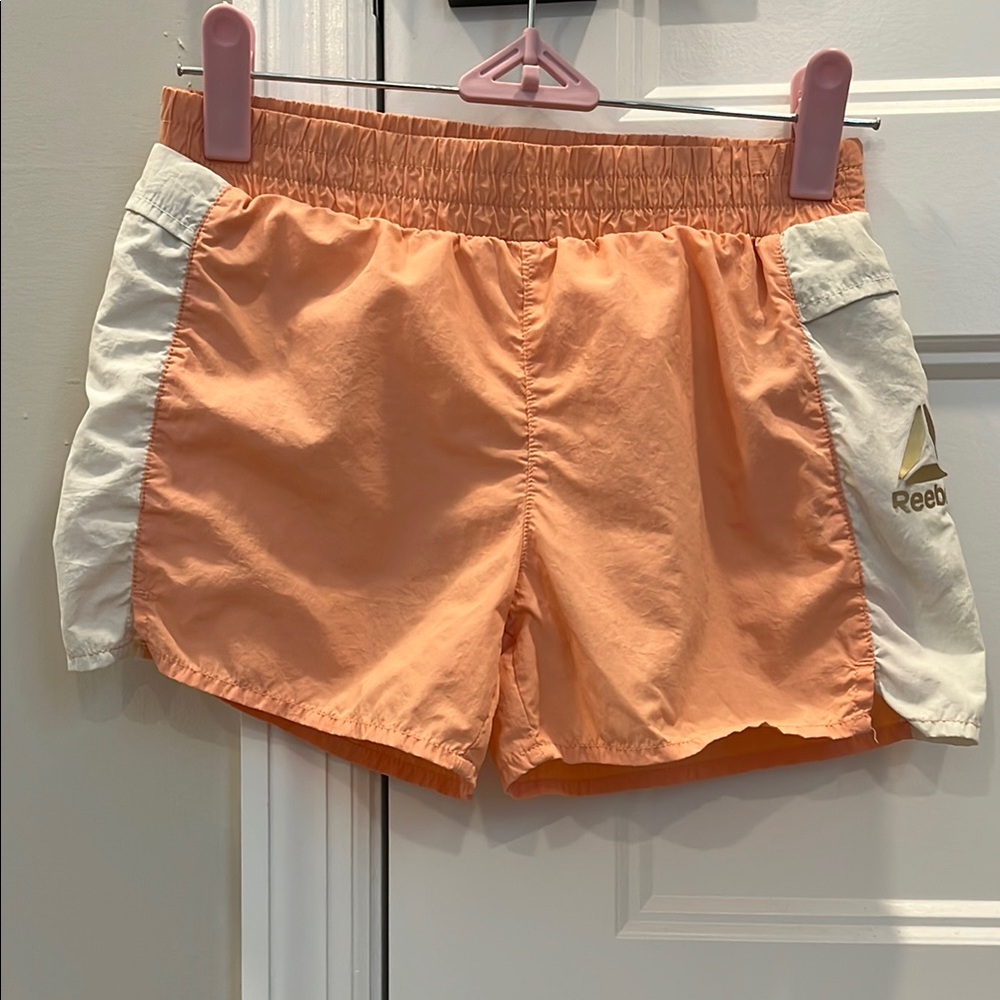Kids size 7/8 Reebok Peach and Cream Workout Shorts